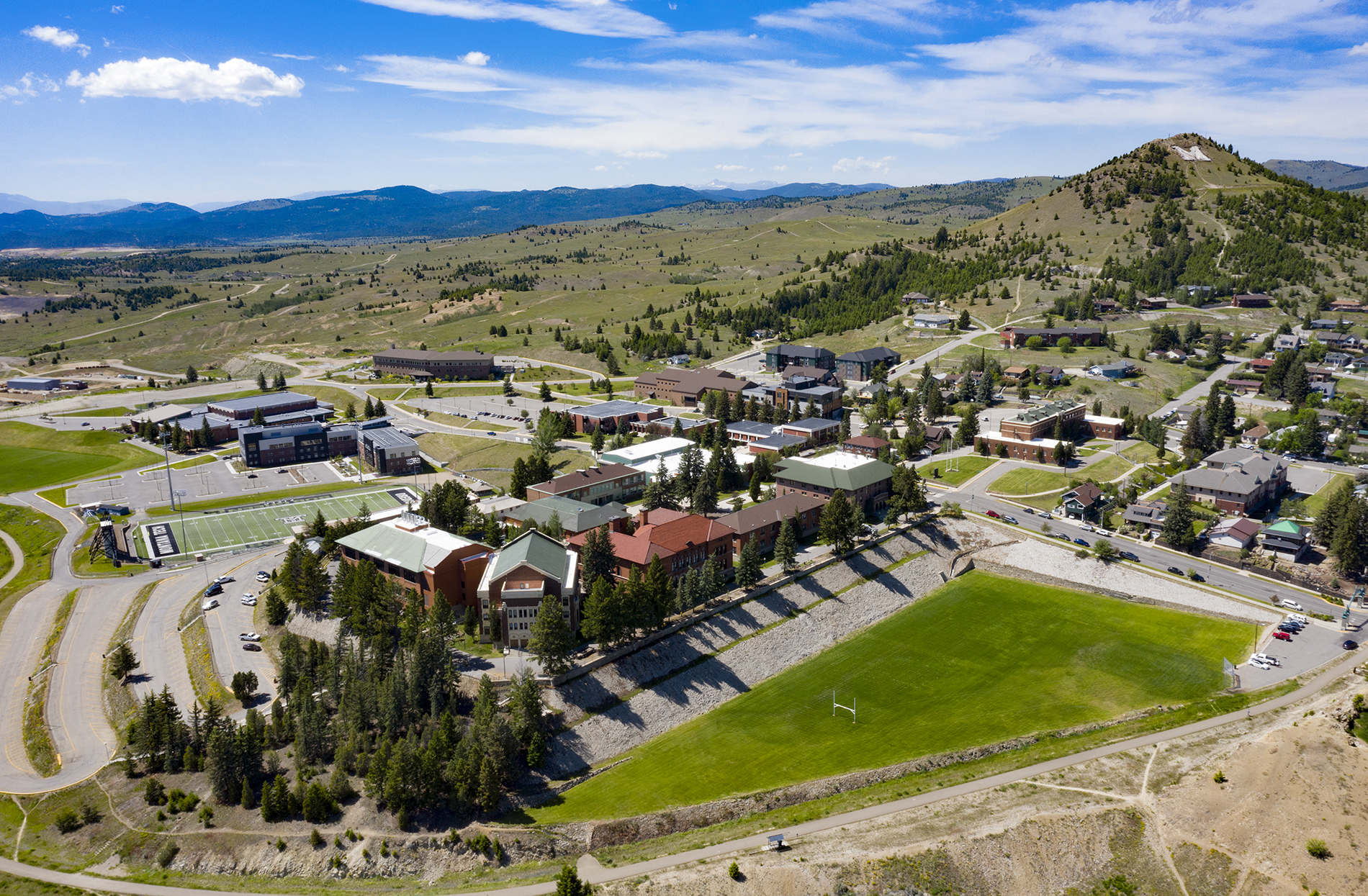 Campus aerial shot by Tom Reget