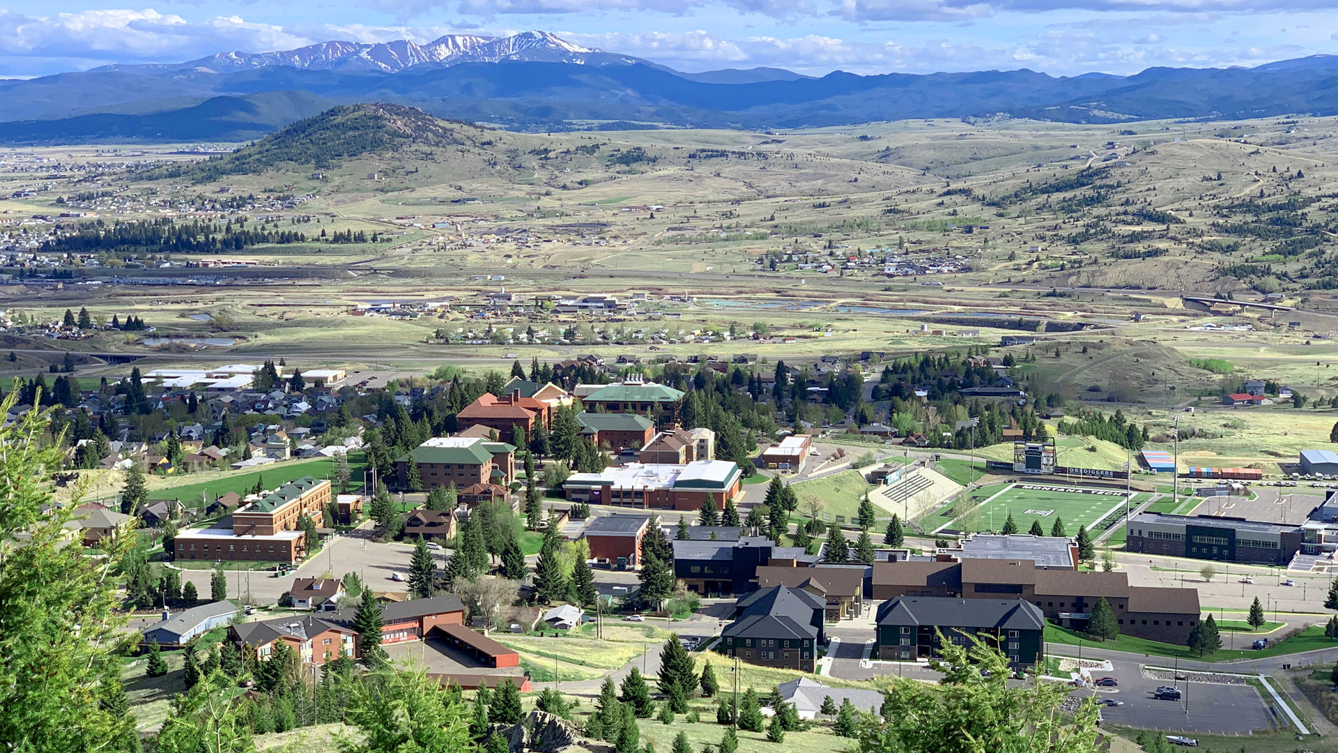 Overhead photo of the Montana Tech campus