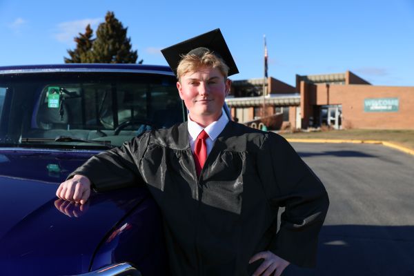 !Joseph Fochs in his cap and gown