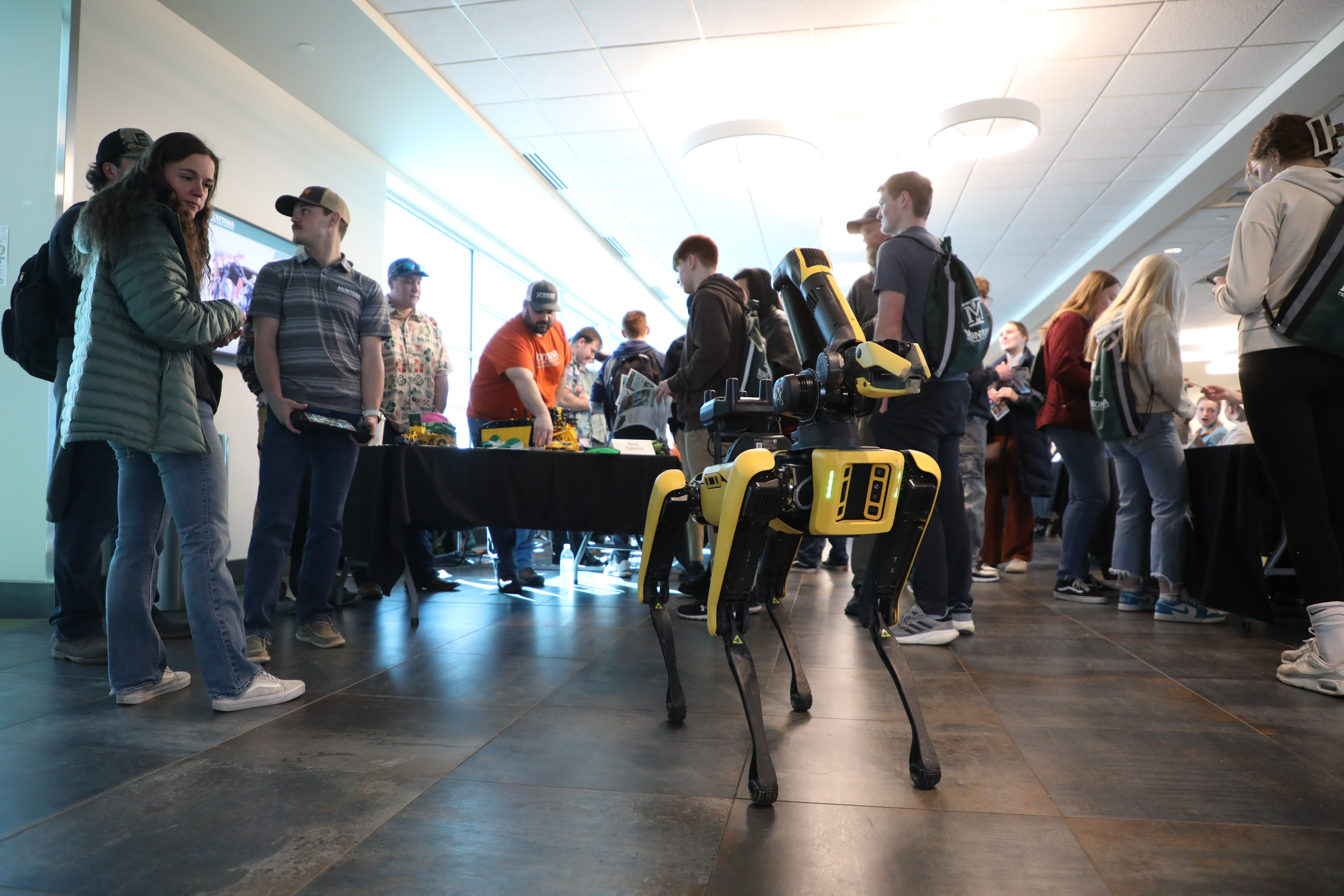 A robot at Tech Day.