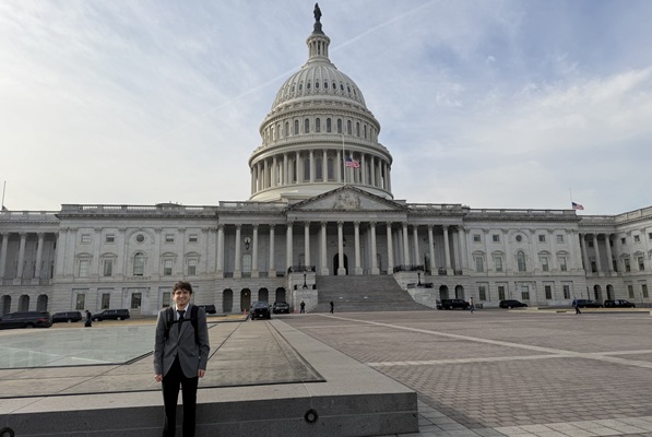 !Jacob in front of the U.S. Capitol